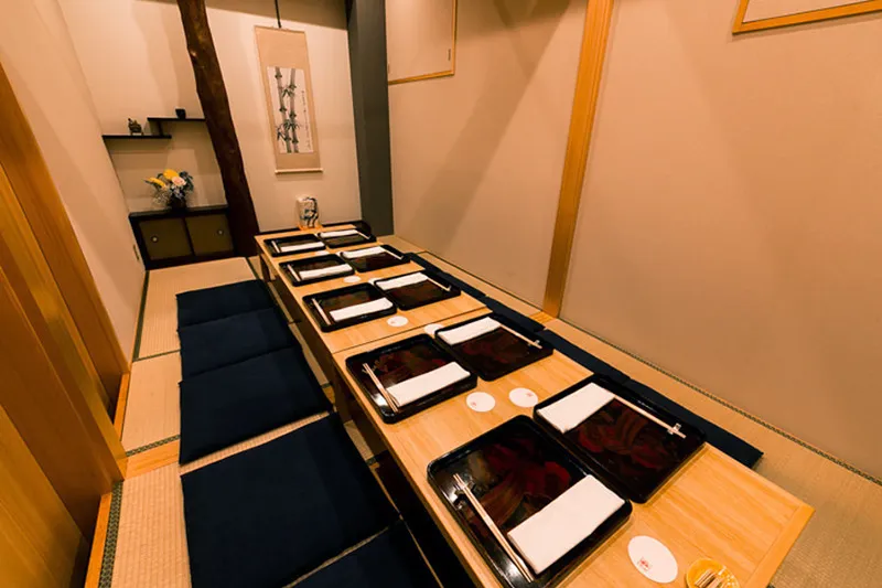 和食ならではの雰囲気がある個室